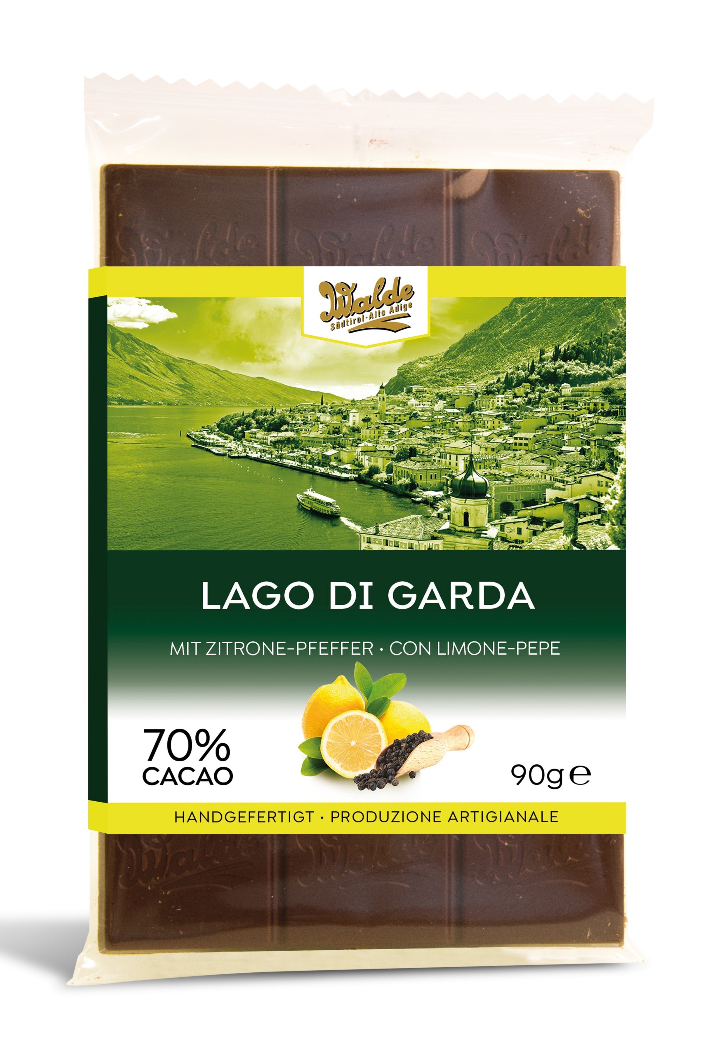 LAGO DI GARDA - tavoletta fondente con limone e pepe