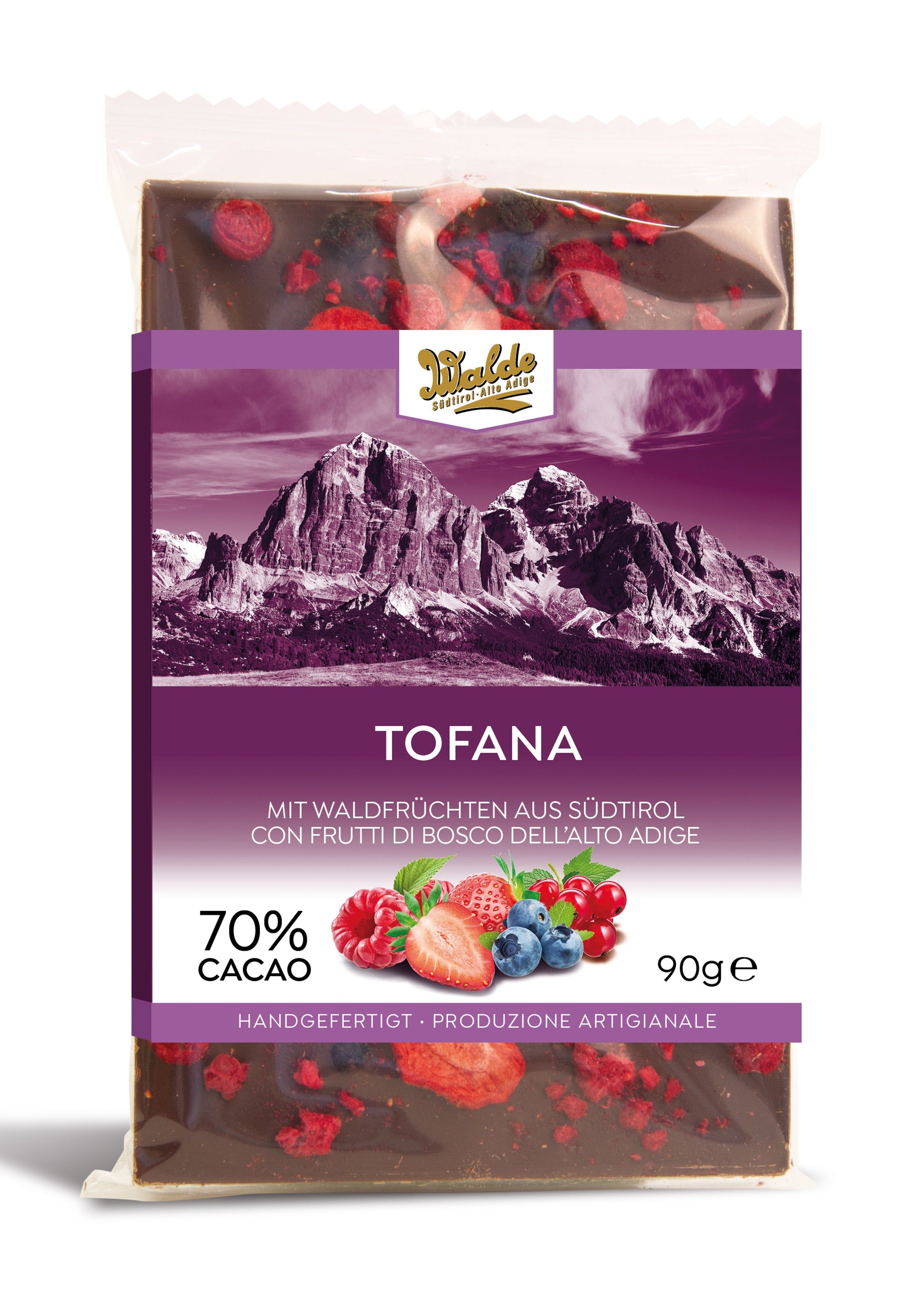 TOFANA - tavoletta fondente con frutti di bosco