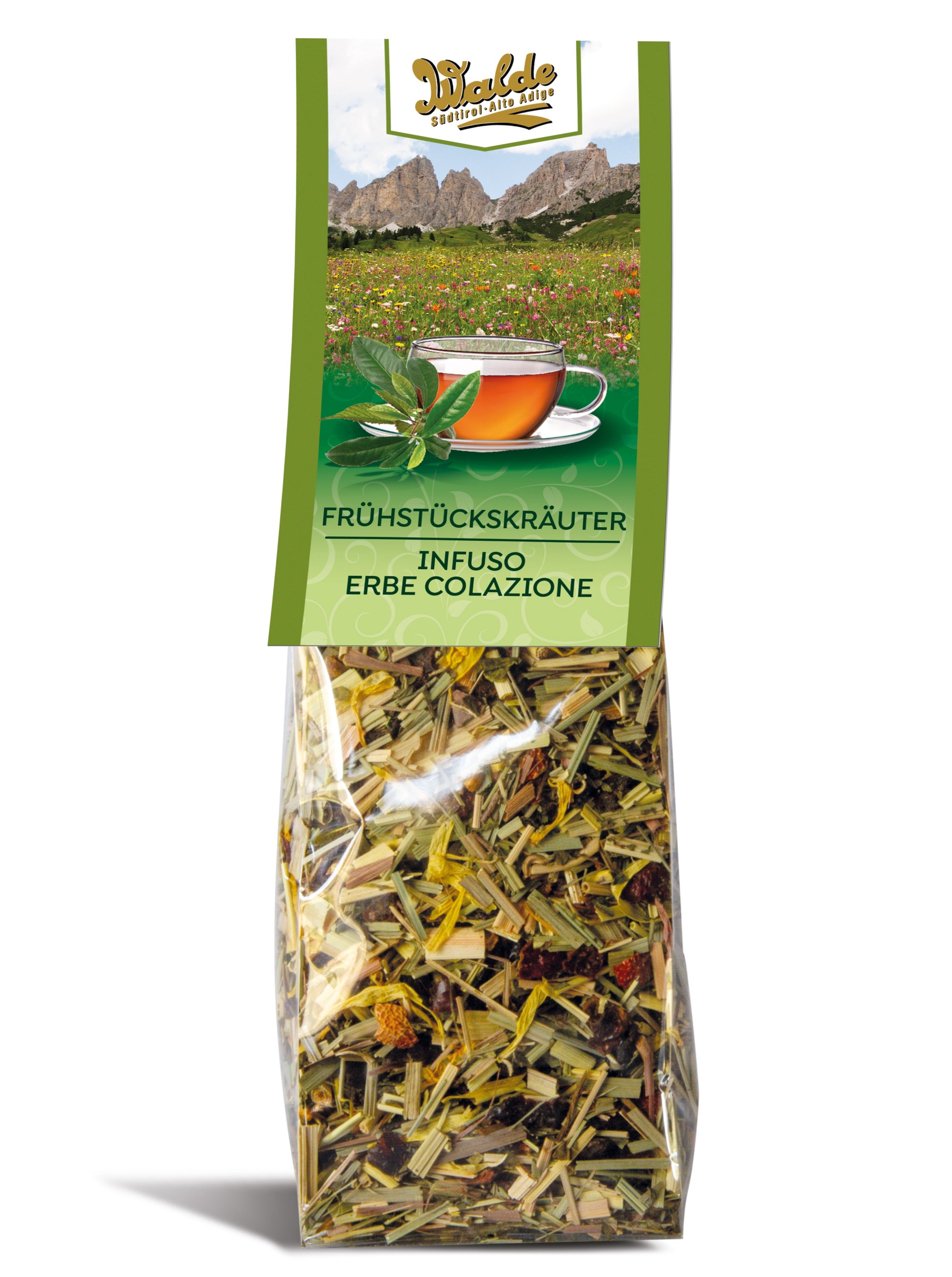 Frühstückskräutertee mit Grüntee (5%)