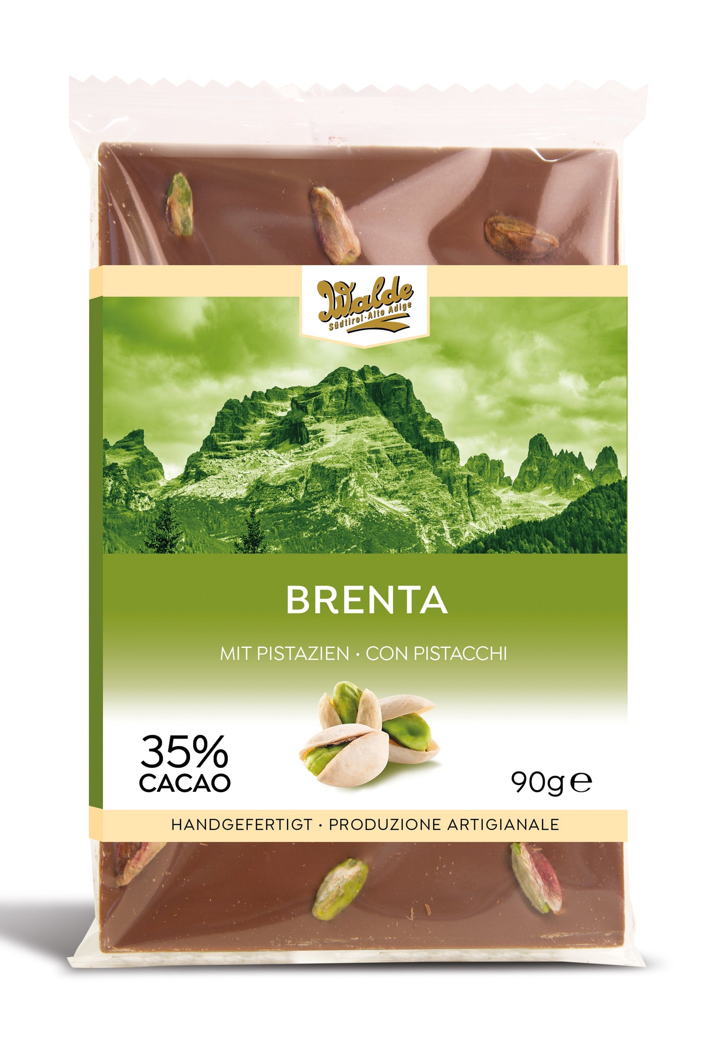 BRENTA - tavoletta al latte con pistacchi