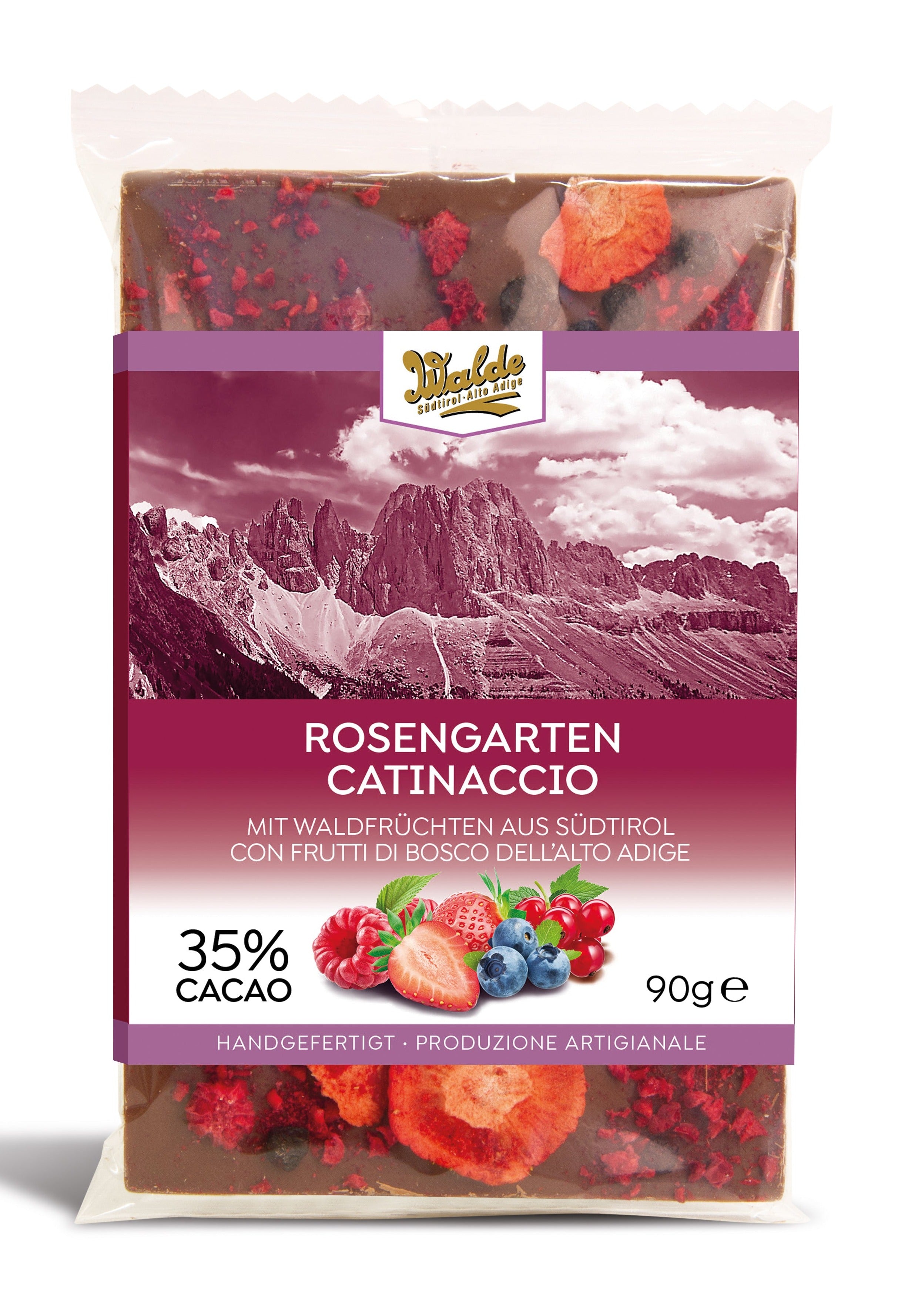 CATINACCIO - tavoletta al latte con frutti di bosco