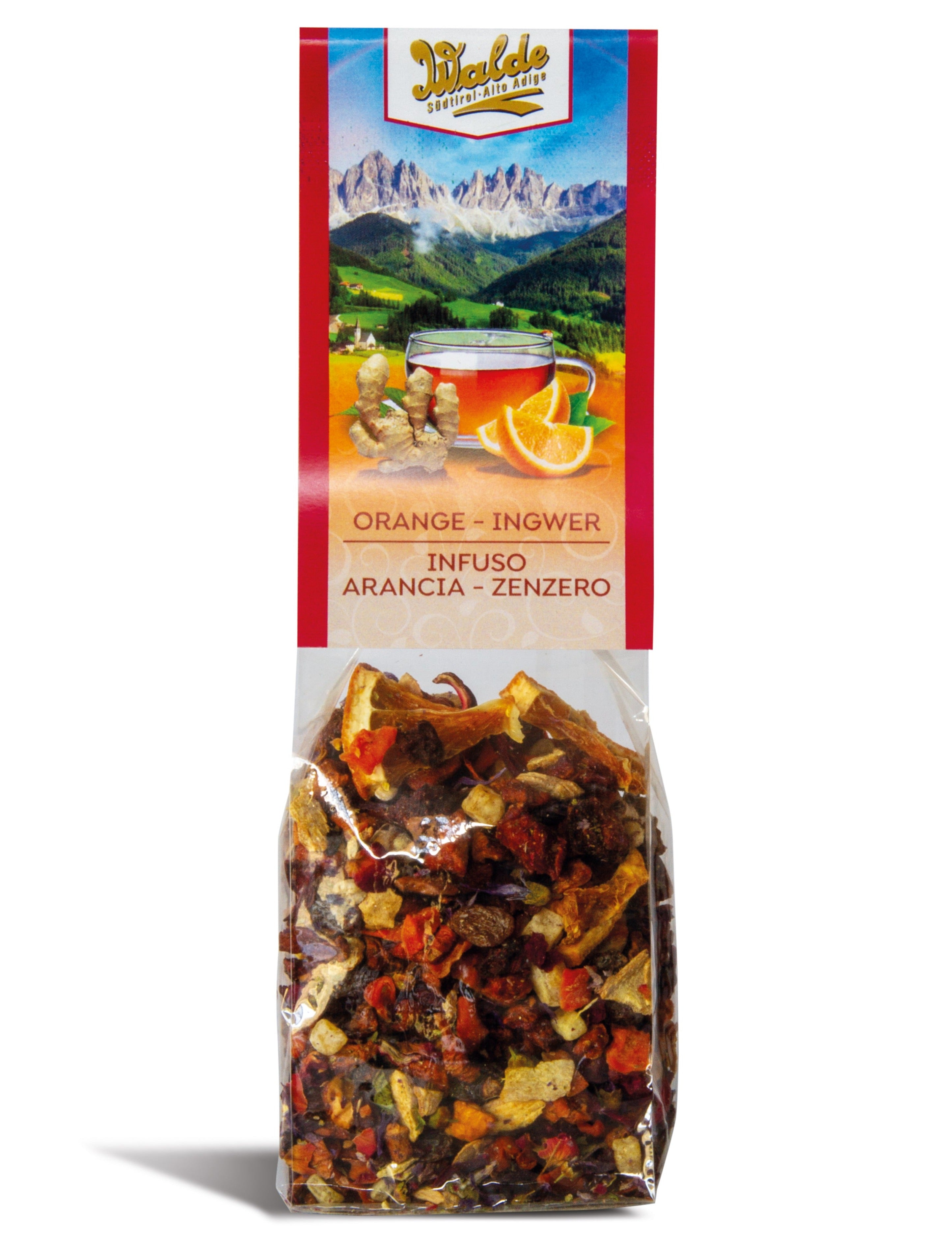 Infuso al gusto zenzero e arancia