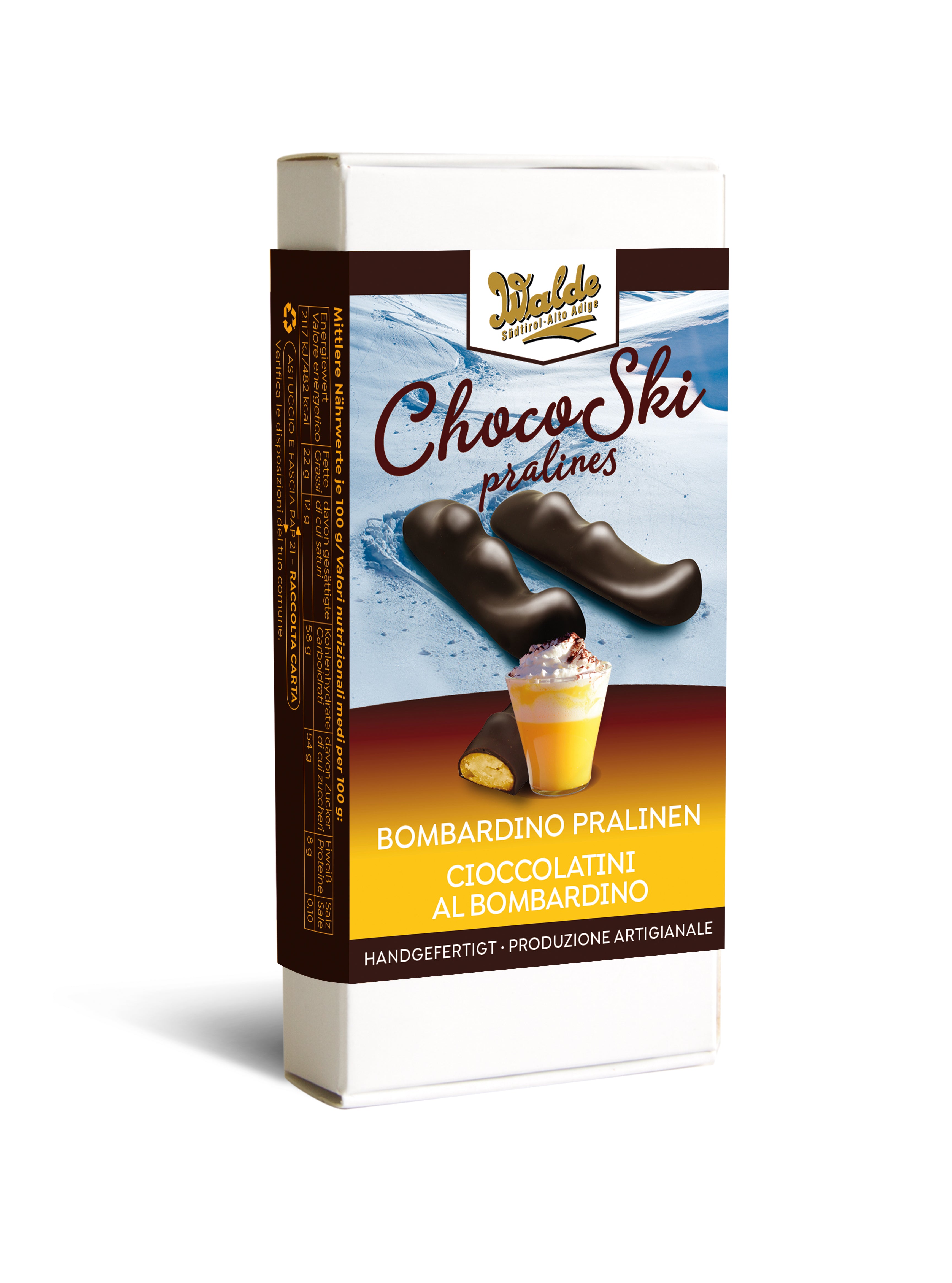 Choco Ski - Pralinen mit Bombardino-Füllung