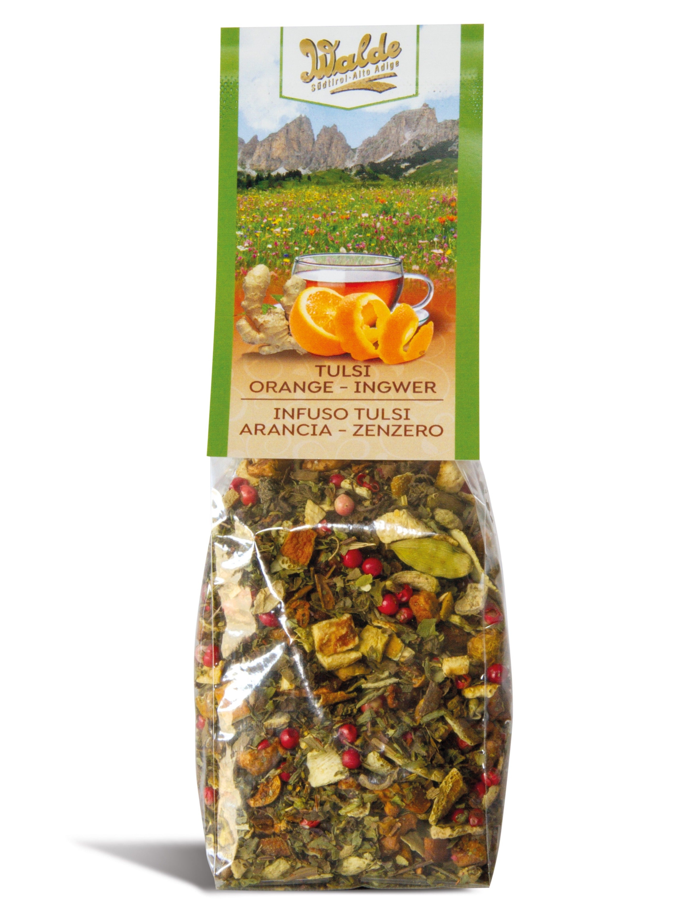 Tulsi Kräutertee Orange Ingwer - mit Orange-Ingwer-Geschmack