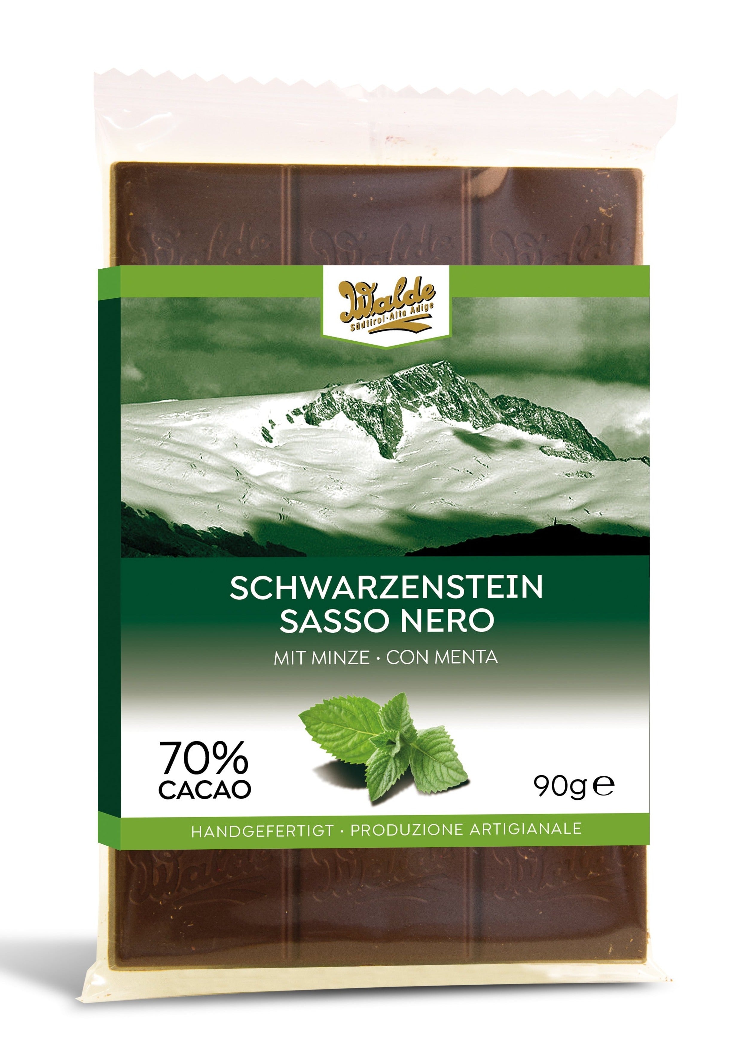 SCHWARZENSTEIN - Zartherbe Schokolade mit Minze