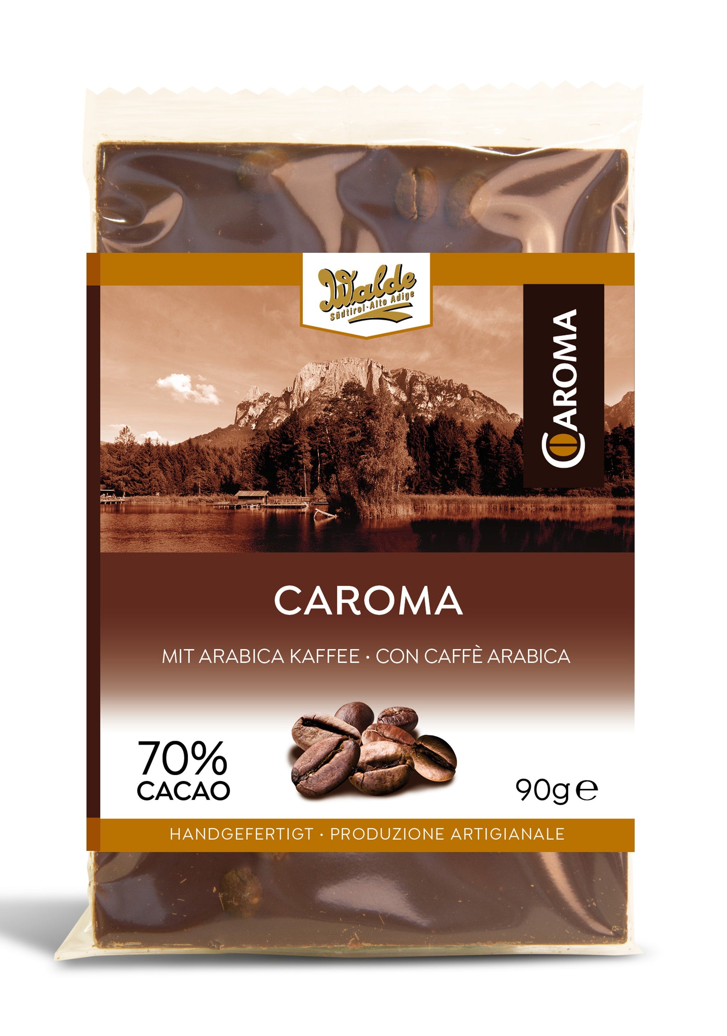 CAROMA - tavoletta fondente con 100% arabica gourmet caffé