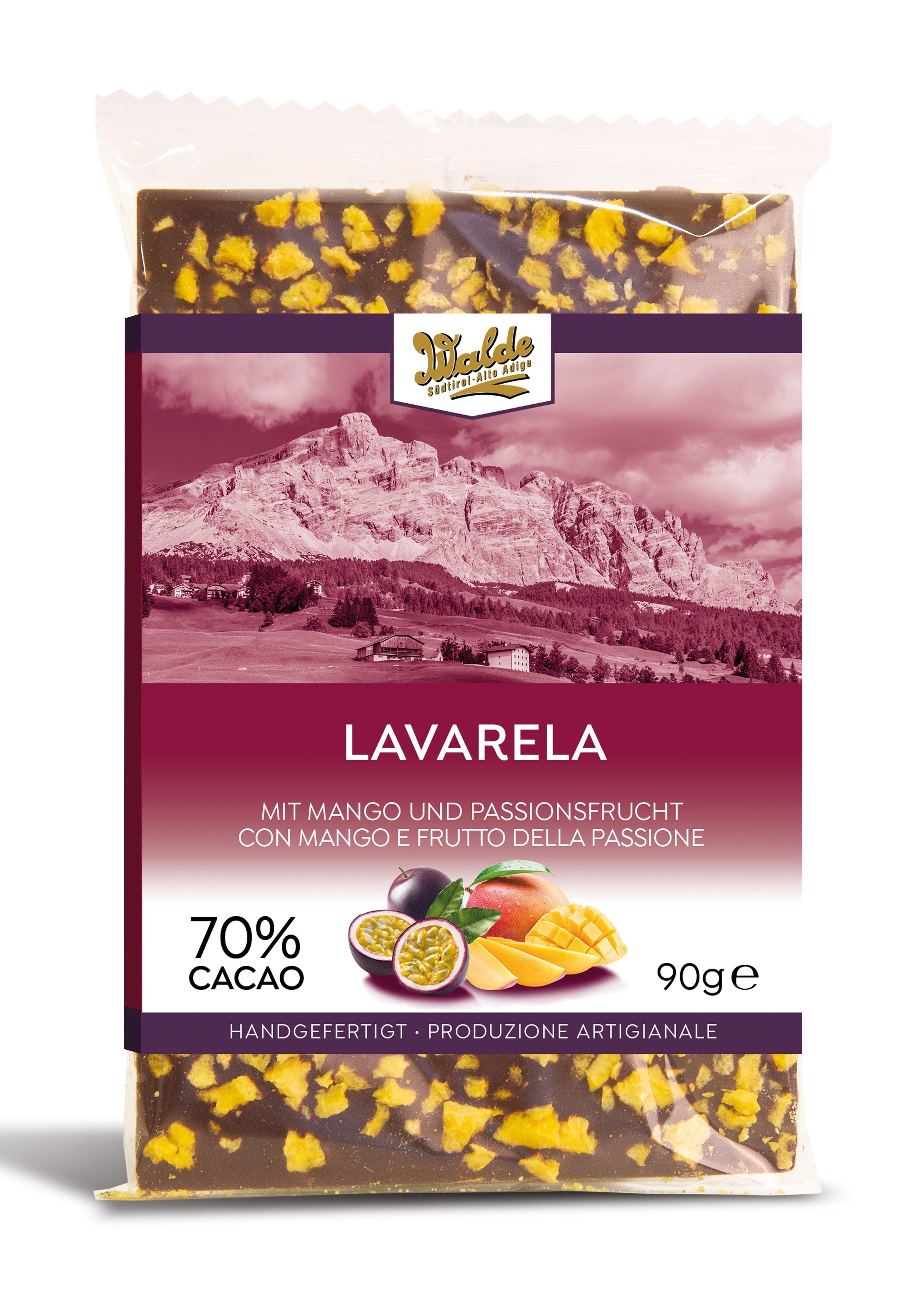 LAVARELLA - Zartherbe Schokolade mit Mango und Maracuja