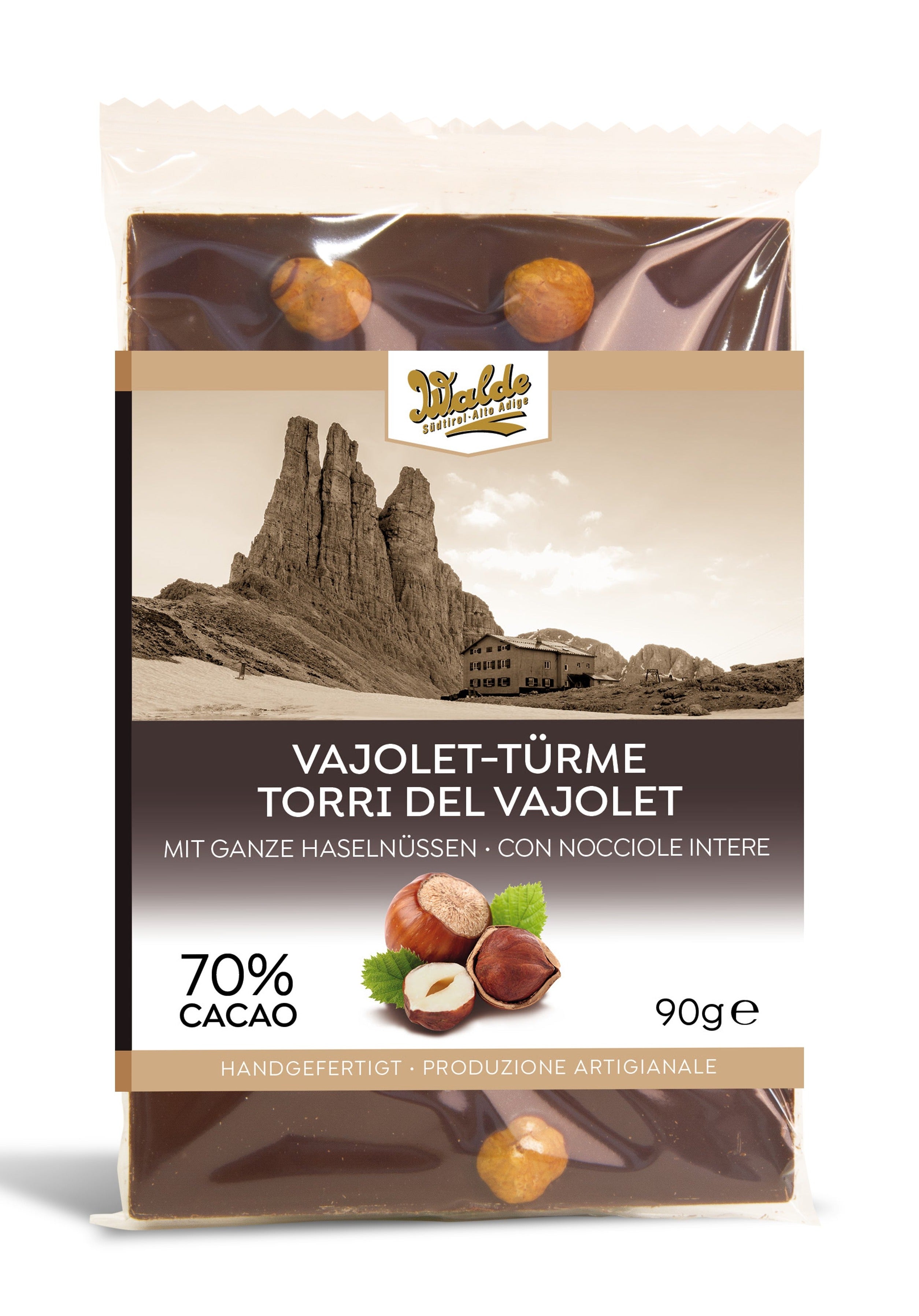 VAJOLET-TURME - Zartherbe Schokolade mit ganzen Haselnüssen