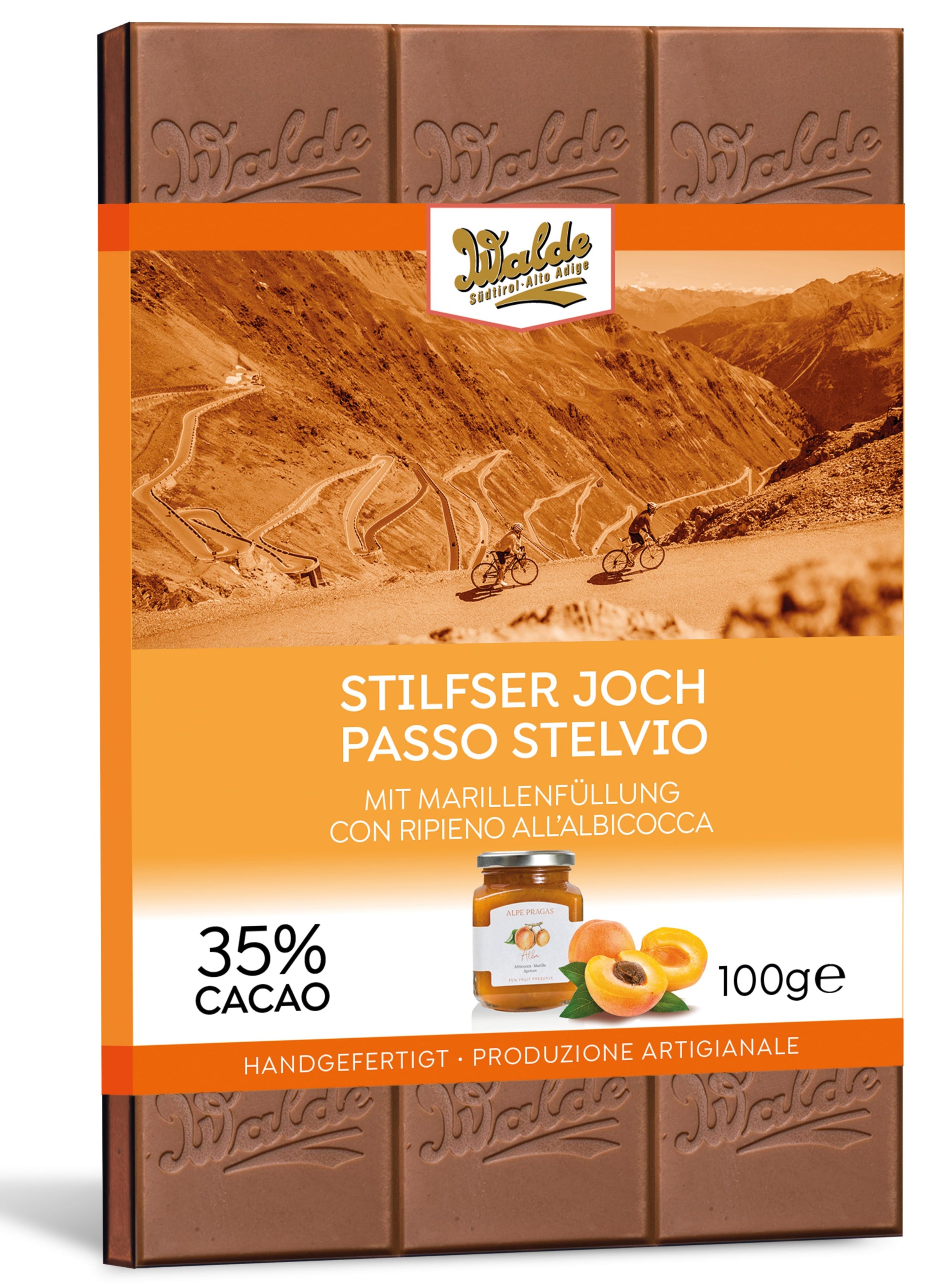 STILFSER JOCH - Milchschokolade mit Marillen-Füllung