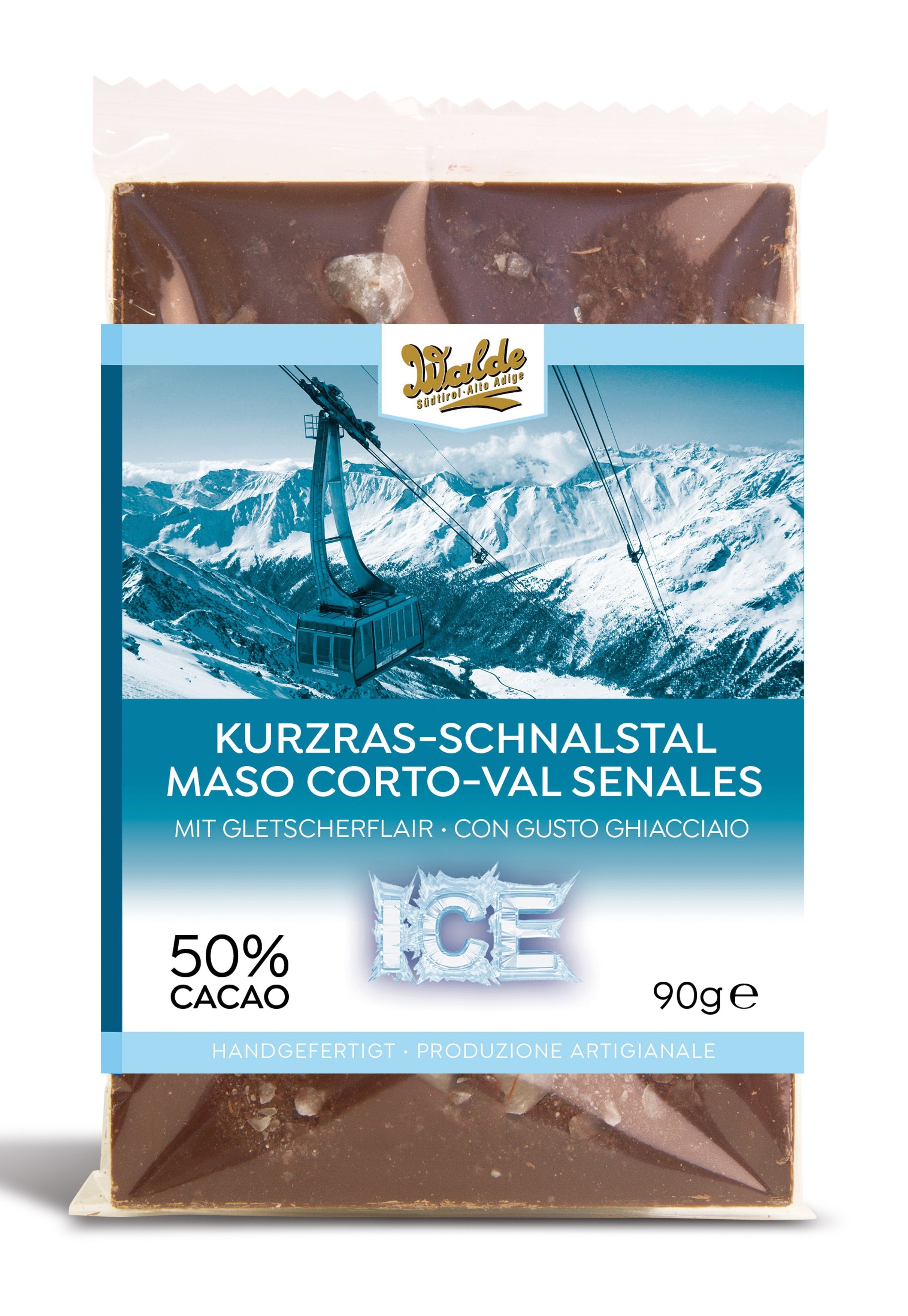 MASSO CORTO VAL SENALES - tavoletta al latte gusto ghiacciaio