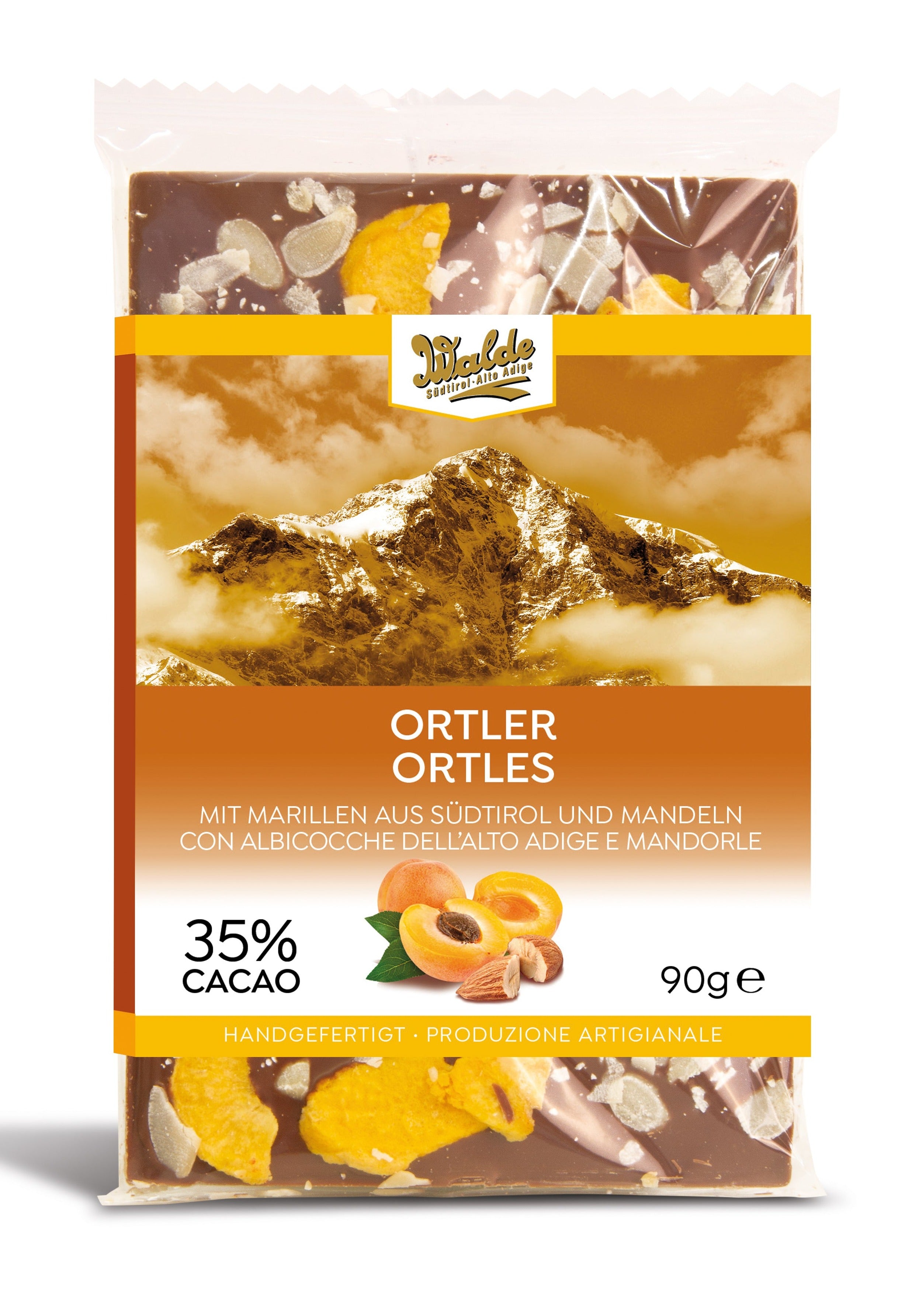 ORTLER - Milchschokolade mit Marillen und Mandeln