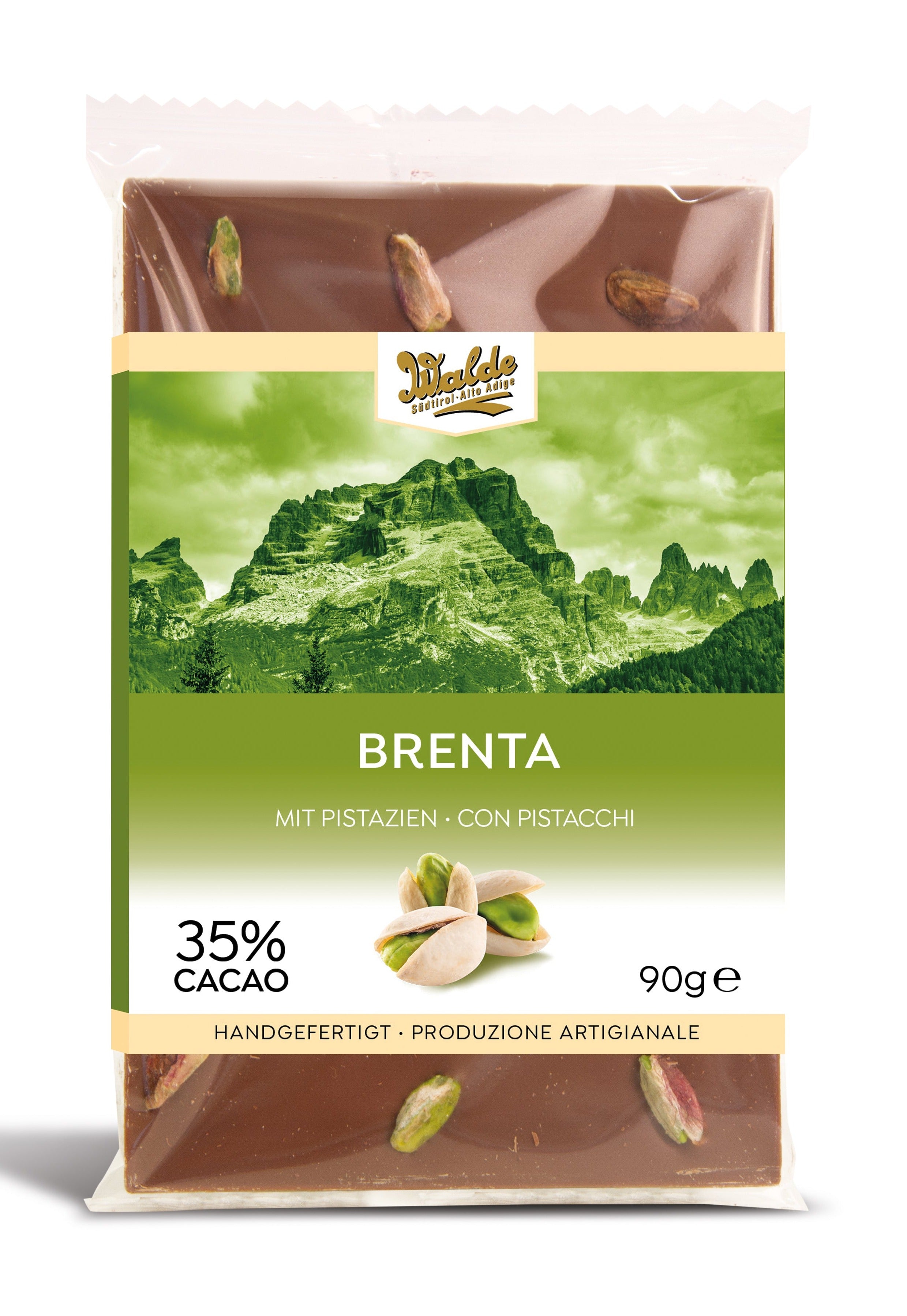 BRENTA - Milchschokolade mit Pistazien