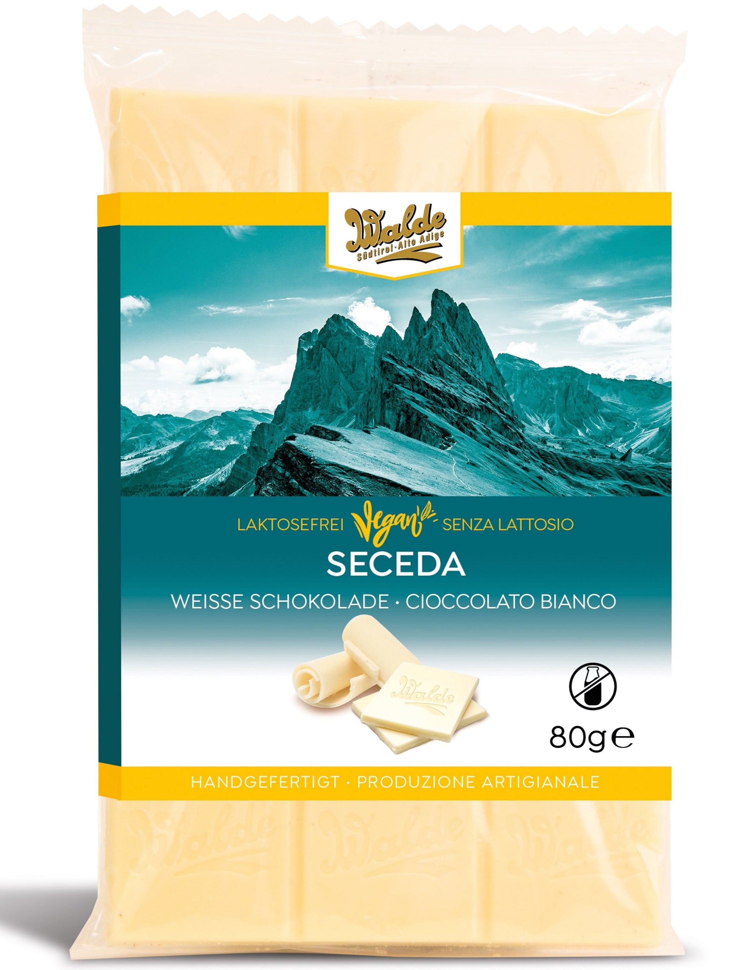 Seceda - weiße Schokolade laktosefrei & vegan